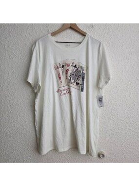 Torrid Lucky Queen Classic Fit Tee Women's Plus Size 2X New With Tags